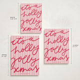 "Holly Jolly Xmas" - Holiday Cards in Candy Cane by Abbigail Lim - Formats Available