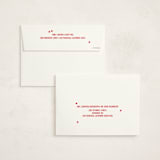 "Holiday Note" - Holiday Cards in Crimson by Jen Ramsey - FREE Recipient Addressing