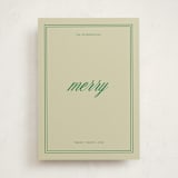"merry merry" - Holiday Cards in Emerald by Jen Ramsey - Front