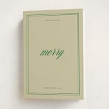 "merry merry" - Holiday Cards in Emerald by Jen Ramsey - Folded Card
