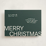 "Sweet Holiday Note" - Holiday Cards in Sage by Cleghorn Creative - Front