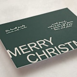 "Sweet Holiday Note" - Holiday Cards in Sage by Cleghorn Creative - Detail