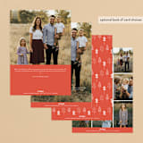 "Little Trees" - Holiday Cards in Berry by Bethan - Back of Card