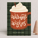 "Cozy Holiday" - Holiday Cards in Pecan Pie by Angel Walker - Front