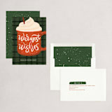 "Cozy Holiday" - Holiday Cards in Pecan Pie by Angel Walker - Assembled