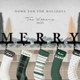 "Hearth Wishes" - Holiday Cards in Ponderosa Pine by Carolyn Kach - Close-Up