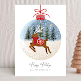 "Rudolph" - Holiday Cards in Cherry by Elly - Front