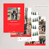 "Rudolph" - Holiday Cards in Cherry by Elly - Back of Card