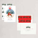 "Rudolph" - Holiday Cards in Cherry by Elly - Assembled