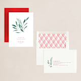 "Winter Posy" - Holiday Cards in Crimson by Heather Cairl - Assembled