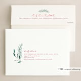 "Winter Posy" - Holiday Cards in Crimson by Heather Cairl - FREE Recipient Addressing