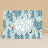 "Winter Fun" - Holiday Cards in Wintermint by Meggy Masters - Front