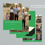 "Full Circle" - Holiday Cards in Emerald by Yours Madly - Back of Card