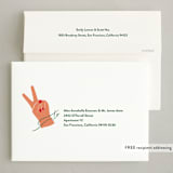 "Power in Peace" - Holiday Cards in Peach by Carrie ONeal - FREE Recipient Addressing