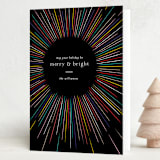 "Burst" - Holiday Cards in Disco by Pixel and Hank - Folded Card