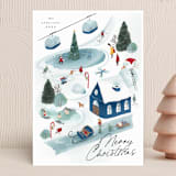 "North Pole Resort" - Holiday Cards in Wintermint by Grae - Front