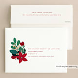"Winter Bouquet" - Holiday Cards in Peach by Morgan Ramberg - FREE Recipient Addressing