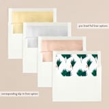 "Winter Bouquet" - Holiday Cards in Peach by Morgan Ramberg - Envelope Liners