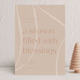 "Season of Blessings" - Holiday Cards in Winter Rose by Blustery August - Front
