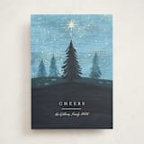"Hope Shines" - Holiday Cards in Blue Spruce by Rebecca Daublin - Front
