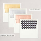 "Joy to the World and to You and Me" - Holiday Cards in Slate by Ana Peake - Envelope Liners