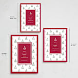 "Little Trees" - Holiday Cards in Mulberry by Corinne Malesic - Formats Available