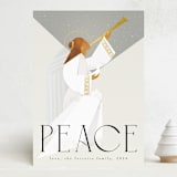 "Angel of Peace" - Holiday Cards in Snow by Ana de Sousa - Front
