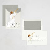 "Angel of Peace" - Holiday Cards in Snow by Ana de Sousa - Assembled
