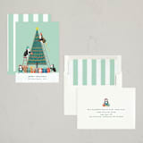 "Little Penguins" - Holiday Cards in Mint by Bethan - Assembled