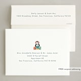 "Little Penguins" - Holiday Cards in Mint by Bethan - FREE Recipient Addressing