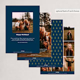 "Dog sled delivery" - Holiday Cards in Midnight by Jamie Alexander - Back of Card Options