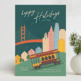 "City sidewalk II" - Holiday Cards in Juniper by Creo Study - Front
