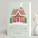 "Home Sweet Home" - Holiday Cards in Spearmint by Brooke Chandler - Folded Card