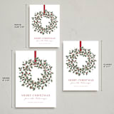 "Classic Wreath" - Holiday Cards in Holly by Kacey Kendrick Wagner - Formats Available