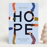 "Hold on to Hope" - Holiday Cards in Winter Sky by Ekko Studio - Front