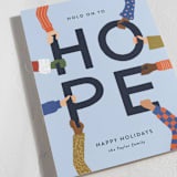 "Hold on to Hope" - Holiday Cards in Winter Sky by Ekko Studio - Detail