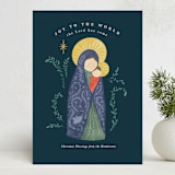"Madonna and child" - Holiday Cards in Blue Jay by Creo Study - Front