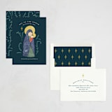 "Madonna and child" - Holiday Cards in Blue Jay by Creo Study - Assembled