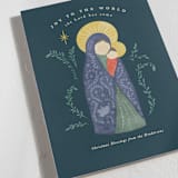"Madonna and child" - Holiday Cards in Blue Jay by Creo Study - Detail