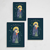 "Madonna and child" - Holiday Cards in Blue Jay by Creo Study - Formats Available
