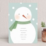 "Snow Day" - Holiday Cards in Sky by Olivia Kanaley Inman - Front