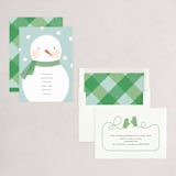 "Snow Day" - Holiday Cards in Sky by Olivia Kanaley Inman - Assembled