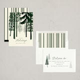 "Tree Tops" - Holiday Cards in Pine by Baumbirdy - Assembled