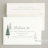 "Tree Tops" - Holiday Cards in Pine by Baumbirdy - FREE Recipient Addressing