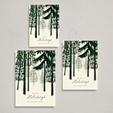 "Tree Tops" - Holiday Cards in Pine by Baumbirdy - Formats Available