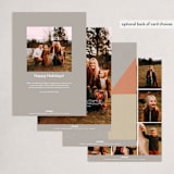 "calm christmas" - Holiday Cards in Fog by Sumak Studio - Back of Card Options