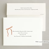 "Bells and Bows" - Holiday Cards in Snow by Baumbirdy - FREE Recipient Addressing