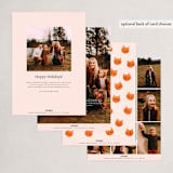 "happy meows" - Holiday Cards in Blush by Jennifer Lew - Back of Card Options