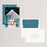 "Holy Night" - Holiday Cards in Navy by Eve Schultz - Assembled