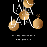 "Modern Display" - Holiday Cards in Coal by Corinne Malesic - Detail